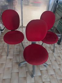 2 sedie ufficio+1 sedia scrivania