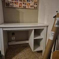 scrivania bianca ikea 90x52 cm