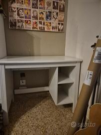 scrivania bianca ikea 90x52 cm