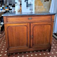 Madia Credenza classica con marmo in legno Massell