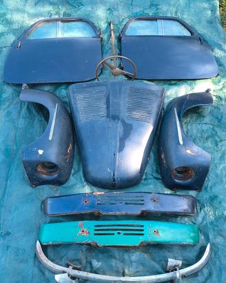 fiat Topolino 500c cofano parafango differenziale 
