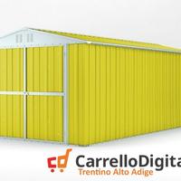Box garage auto in Acciaio 327x611cm 19mq giallo