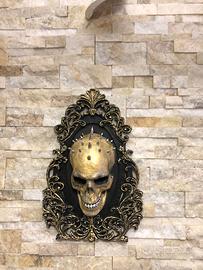 SCULTURA 42 CM RESINA E GESSO STILE GOTICO