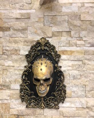 SCULTURA 42 CM RESINA E GESSO STILE GOTICO