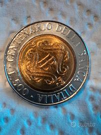 500 lire bimetalliche  anno 1883-1994 1 mancante