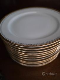 set in oro 12+1 piatti dessert e 6+1 piatti pesce