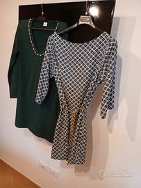 Due gonne intere verde t 5 M Marzotto e  tag l  al