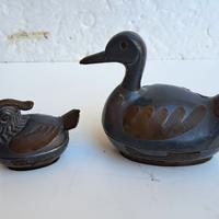 Scatole Portaoggetti vintage a forma di anatra in