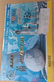 Biglietti Juventus V Agax champions League 1996 
