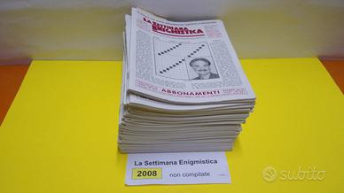 LA SETTIMANA ENIGMISTICA, anno 2008, NON compilati
