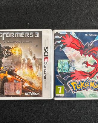 Nintendo 3 Ds Pokemon Y - Transformers 3 ITA