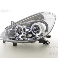 Fari anteriori renault clio 3 angel eyes led