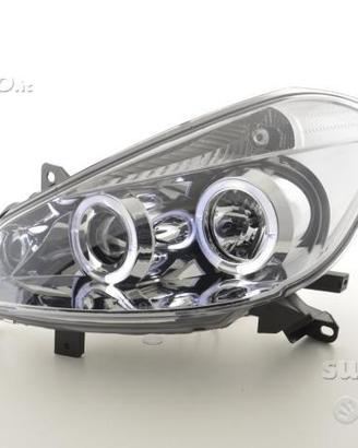 Fari anteriori renault clio 3 angel eyes led