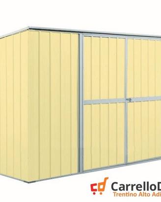 Casetta giardino in Acciaio 345x186cm - 6mq beige