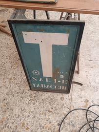 insegna Tabacchi doppia faccia in lamiera