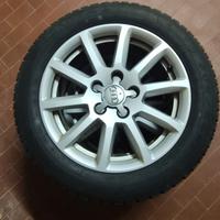 Cerchi in lega audi+gomme invernali 205/55 r16 91H