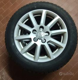 Cerchi in lega audi+gomme invernali 205/55 r16 91H