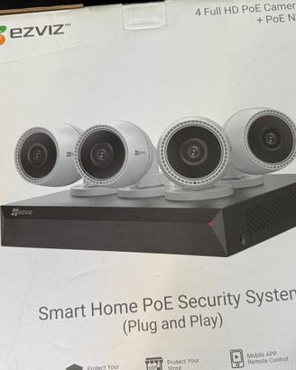 EZVIZ Kit PoE 4 Camere + NVR 8 Canali Nuovo