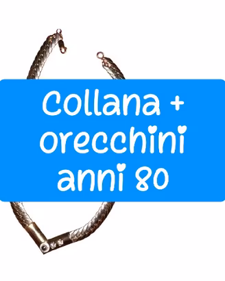 Parure collana + orecchini vintage anni '80