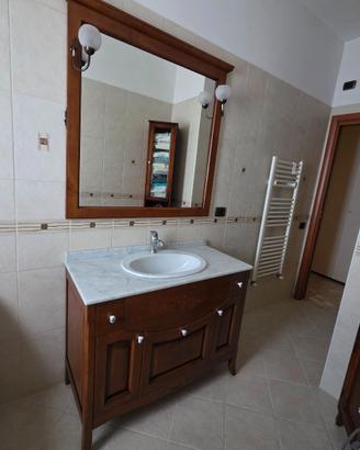 Mobile da Bagno Completo in Legno di Noce