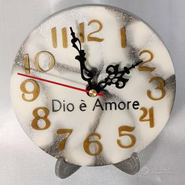 Orologio da tavolo con frase biblica