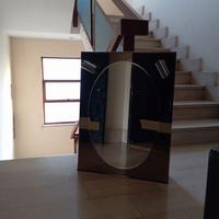 Specchio bagno con contenitori laterali interni in