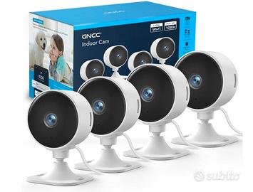 GC3 Kit 4 Telecamere WiFi Interno 1080P, Fisso, 2,