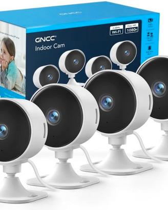 GC3 Kit 4 Telecamere WiFi Interno 1080P, Fisso, 2,