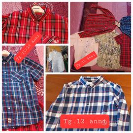 8 CAMICIE VARIE TG.10/12 anni ed altro