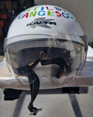 casco jet moto per bambini