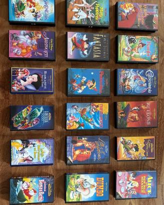 Video cassette VHS dei classici Walt Disney