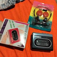 walkman stereo player cassette grigio