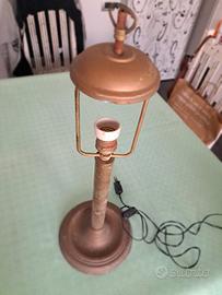 Lampada da tavolo ottone antica vintage anni 50
