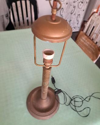 Lampada da tavolo ottone antica vintage anni 50