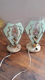 coppia di lampade da comodino vintage anni '50