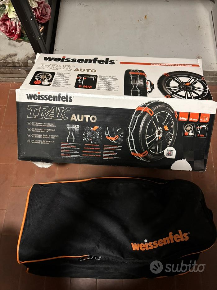 Weissenfels TECNA E12 Catene Da Neve Omologate | 1 Paio | Per Auto Piccola/media Cilindrata | Misure 205-265 | Conformi TÜV