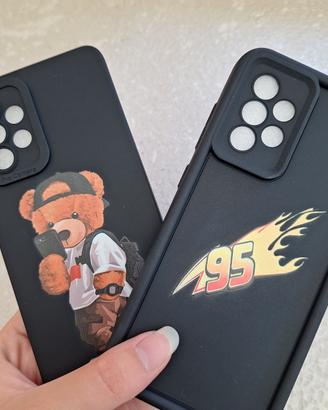 cover samsung A52 orsacchiotto e saetta