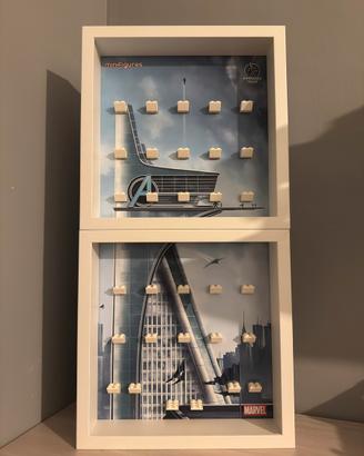 Lego cornice display avengers tower