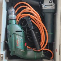 TRAPANO BOSCH & FLEX SMERIGLIATRICE  .