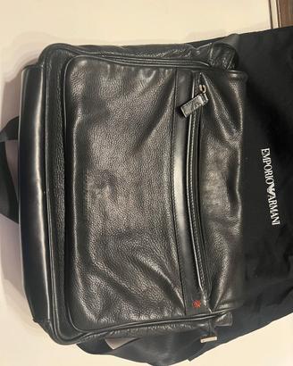 Borsa Emporio Armani vintage a tracolla in pelle