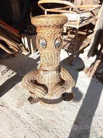 Papero Tavolo Vimini Vintage