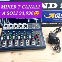 Nuovo mixer bluetooth 7 canali professionale con