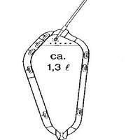 Sacca da gamba urina n.8 lt.1,3 riutilizzabile