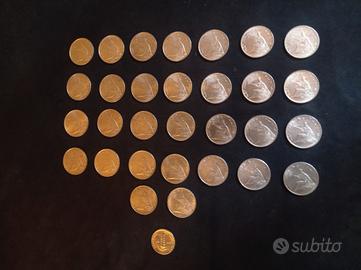 MONETE 500 LIRE ARGENTO (UNITÀ D'ITALIA)  + DRACMA