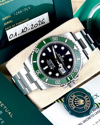 Rolex Submariner Date 41mm 126610LV - Ottobre 2026