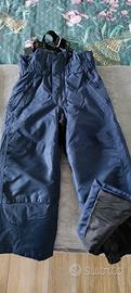 salopette pantalone neve bimbo 116cm