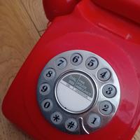 Telefono Fisso Vintage GPO 746 Rotary Rosso