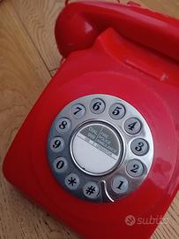 Telefono Fisso Vintage GPO 746 Rotary Rosso