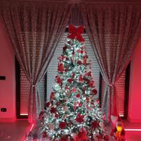 Albero di natale innevato alto 210  .. 