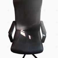 Sedia da ufficio IKEA MILLBERGET - Ecopelle Nera /